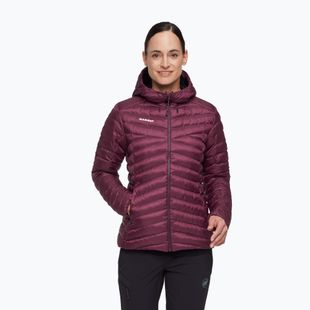 Dámska zateplená bunda Mammut Albula IN Hooded wine/black