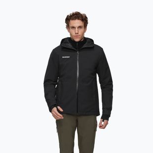 Pánska nepremokavá bunda Mammut Linard HS Thermo Hooded Jacket Men black