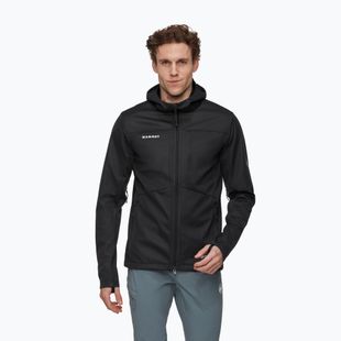 Pánska softshellová bunda Mammut Ultimate VIII Softshell Hooded black