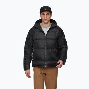 Pánska páperová bunda Mammut Glacier Glow Insulation Hooded black