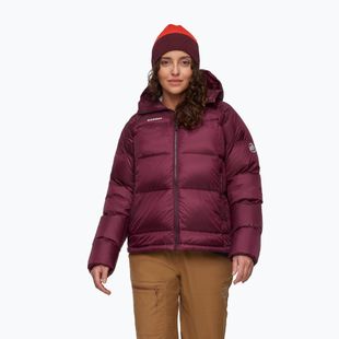 Dámska páperová bunda Mammut Glacier Glow Insulation Hooded wine