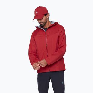 Pánska vetrovka Mammut Ducan HS Hooded dark mammut red