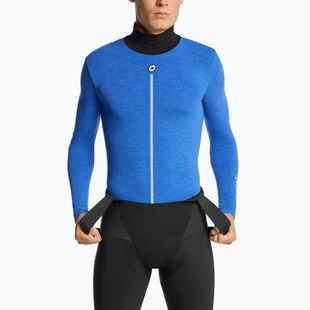Pánsky cyklistický dres longsleeve ASSOS Ultraz Winter Skin Layer P1 calypso blu