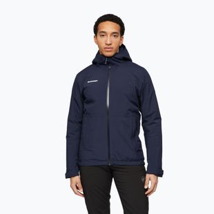 Pánska nepremokavá bunda Mammut Linard HS Thermo Hooded Jacket Men marine