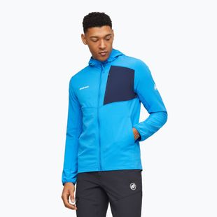 Pánska trekingová mikina Mammut Madris Light ML Hooded Jacket Men glacier blue/marine