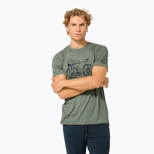Pánske tričko Super.Natural Wander Wheel Tee eucalyptus/blueberry