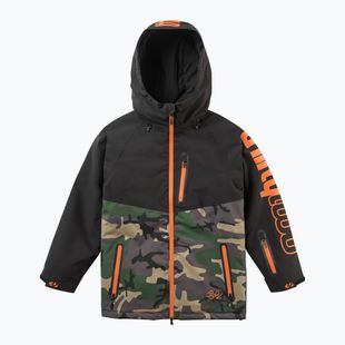 Detská snowboardová bunda ThirtyTwo Grasser Insulated black/orange