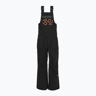 Detské snowboardové nohavice ThirtyTwo Basement Bib black/orange