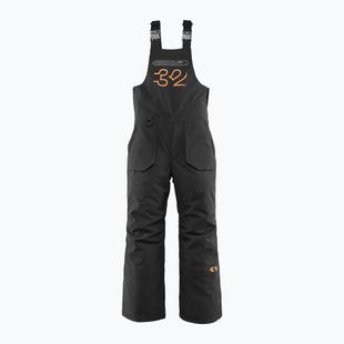 Detské snowboardové nohavice ThirtyTwo Basement Bib black/orange