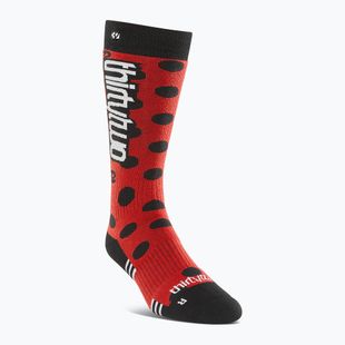 Dámske snowboardové ponožky ThirtyTwo Merino red/black