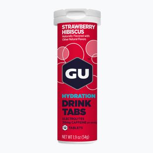 Nápoj izotonický GU Hydration Drink 12 tabliet jahoda/hibiscus