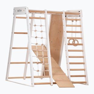 Drevený gymnastický rám RINAGYM 5M-UPNW-SEGH white
