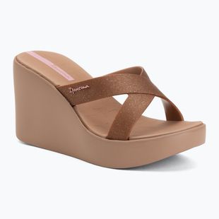 Dámske šľapky Ipanema High Fashion II Slide brown/glitter/pink