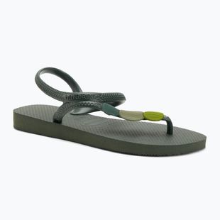 Havaianas Flash Urban Plus dámske sandále olivovo zelené