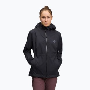 Pánska bunda do dažďa Black Diamond Fineline Stretch black