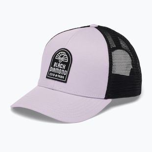 Šiltovka Black Diamond Trucker soft lilac / black / black cam patch