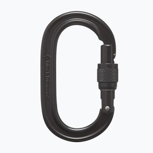 Karabína Black Diamond Oval Keylock SCRWGT black