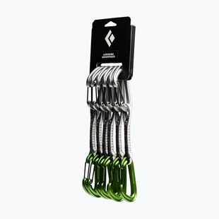 Súprava lezeckých expresiek Black Diamond Litewire Quickpack Set 6 pcs. 12 cm envy green