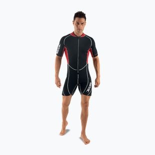 Pánsky plavecký neoprén  SEAC Shorty Ciao 2,5 mm black/red