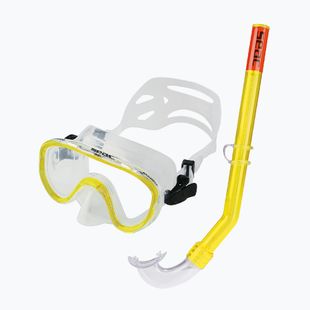 Sada na šnorchlovanie pre deti SEAC Marina Bis Set yellow