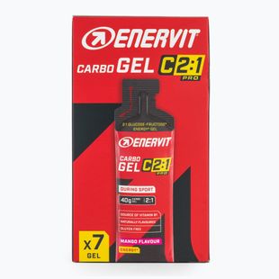 Súprava energetických gélov Enervit Carbo Gel C2:1Pro 7 pcs x 60 ml mango