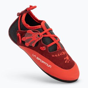 Detská lezecká obuv La Sportiva Stickit chili/ poppy