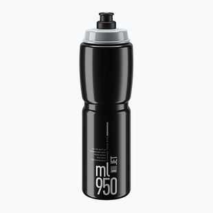 Cyklistická fľaša Elite Jet 950 ml black/grey logo