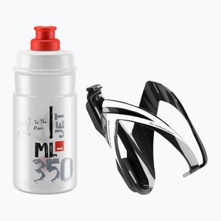 Elite CEO Jet bike kit držiak + fľaša 350ml black glossy/white graphics/clear/logo red