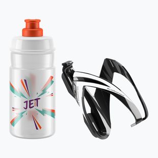 Elite CEO Jet bike kit držiak + fľaša 350 ml black glossy/white graphics/clear/logo orange