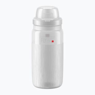 Cyklistická fľaša Elite FLY Tex MTB 550 ml clear/grey logo