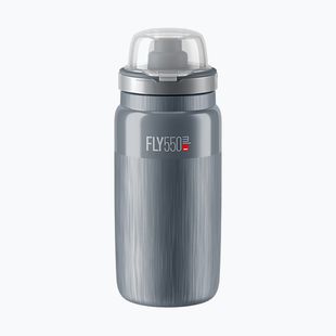 Cyklistická fľaša Elite FLY Tex MTB 550 ml grey/grey logo