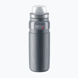 Cyklistická fľaša Elite FLY Tex MTB 750 ml šedá/šedé logo