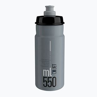 Cyklistická fľaša Elite Jet 550 ml grey/black logo