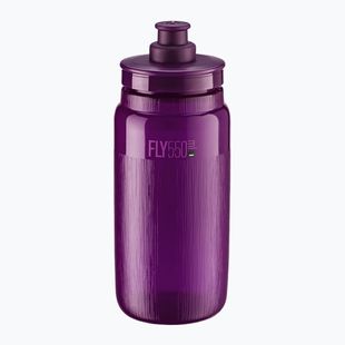 Cyklistická fľaša Elite FLY Tex 550 ml clear/purple