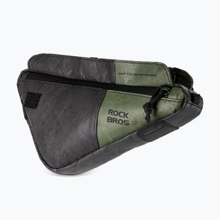 Brašna na rám bicykla Rockbros 30180033001 Eco-Friendly 2in1Bike Frame Bag with Shoulder Strap black/green