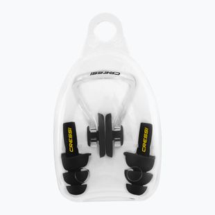 Cressi Aqua Kit Ušné zátky + klip na nos čierna