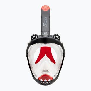 Detská celotvárová maska na šnorchlovanie Cressi Kiddy Full Face Jr black/clear/red