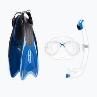 Súprava na šnorchlovanie Cressi Palau Marea Dry Bag Set blue/azure