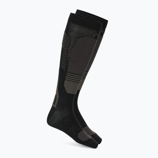 Lyžiarske ponožky Mico Light Weight Superthermo Natural Merino Ski black gray