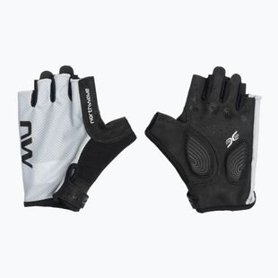 Pánske cyklistické rukavice Northwave Active Short Finger light grey