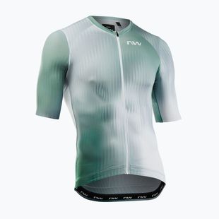 Pánsky cyklistický dres Northwave Blade white/sage green