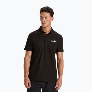 Pánske tenisové polo tričko Diadora Statement black 102.176856