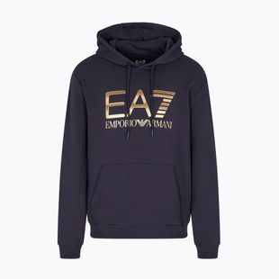 Pánska mikina EA7 Emporio Armani Train Logo Series Big Logo Hoodie armani blue