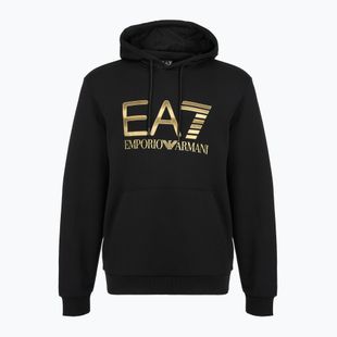 Pánska mikina EA7 Emporio Armani Train Logo Series Big Logo Hoodie black