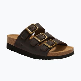 Dámske šľapky Scholl Rio Wedge Ad Med dark brown