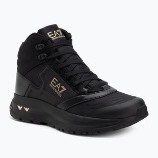 Topánky EA7 Emporio Armani Ice Altura full black / gold