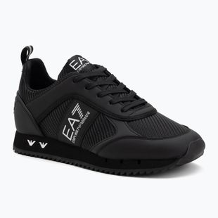 Topánky EA7 Emporio Armani Black & White Carbon triple black / silver logo