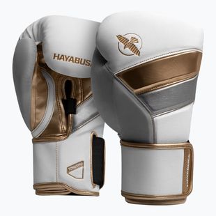 Boxerské rukavice Hayabusa T3 bielo-zlaté