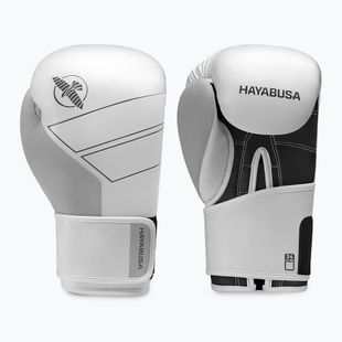 Hayabusa S4 Kožené biele boxerské rukavice
