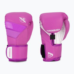 Hayabusa T3 Neon neónovo fialové boxerské rukavice